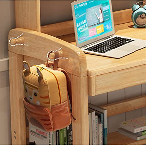 WALNUT Design Home Furniture Wooden Study Desk Office Desk With Storage Book Own Wooden Adjustable (Color : D, Size : 120cm)