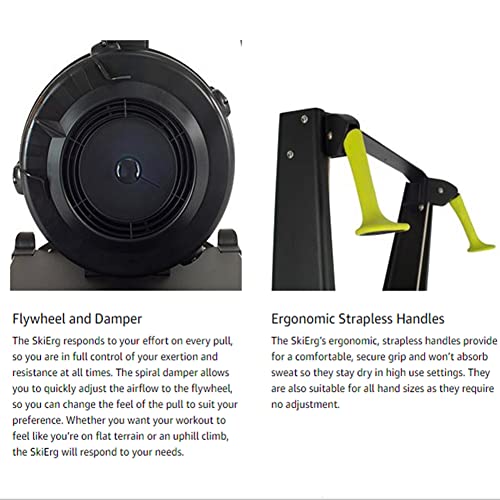 NAMVI Ski Exercise Machine, Ski Machine with Display Monitor, Indoor Exercise Machine, Elliptical Cross Trainer, Indoor Ski Cross Trainer Machine