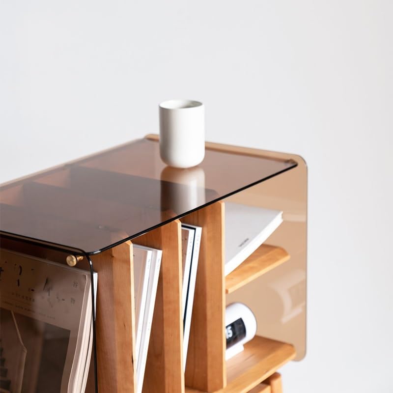 MJWDP Side Cabinet Bedside Cabinet Wabi-Sabi Wind Side Several Bedside Cabinet Book And Newspaper Cabinet