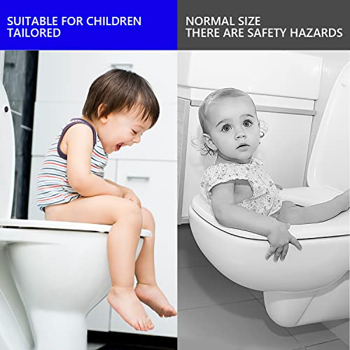 Family Toilet Seat with Child Seat Built-in , Soft Close Toilet Seat , Removeable Potty Training Toilet Seat for Toddler with Release Quick Clean