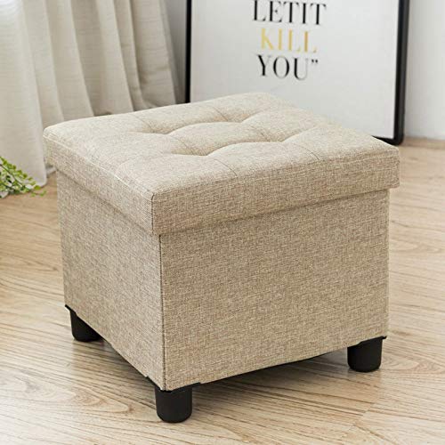LUKEO Shoes Changing Stool Shoes Cabinet Clothing Store Sofa Stool Domestic Bed End Storage Stool Storage Box Can Sit On Adult (Color : Argento)