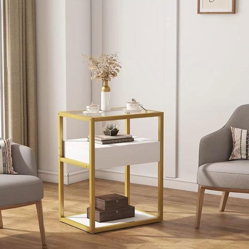 EYHLKM Bedside Cabinet Small Storage Shelf Bedroom Bedside Table Storage Lockers Household