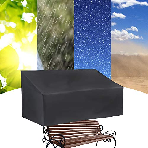 Outdoor furniture cover waterproof bench Covers 4 Seater Windproof Anti-UV outside seat covers for wooden garden furniture garden benches