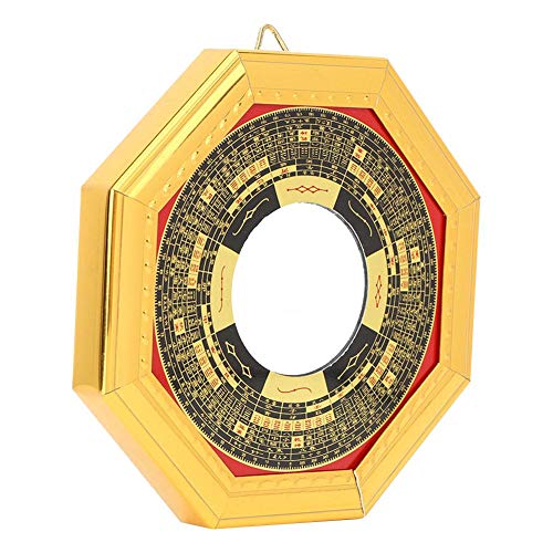 Pssopp Bagua Mirror, Traditional Chinese Feng Shui Mirror Convex Concave Mirror Exorcism Amulet Magic Mirror Protection Lucky Craft Art Taoism De