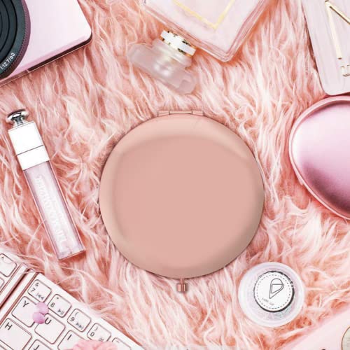 Double-Sided Pocket Mirror, Makeup Mirror, Compact Mirror, Round Folding Mirror 7 CM, Portable Make Up Mirror, Mini Small Round Makeup Mirror, Tr