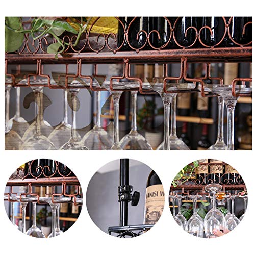Ceiling Wine Rack Vintage Wrought Iron Wine Rack Glass Wine Glass Holder Household Goblet Holder Metal Wine Rack - Restaurant Kitchen Bar Height