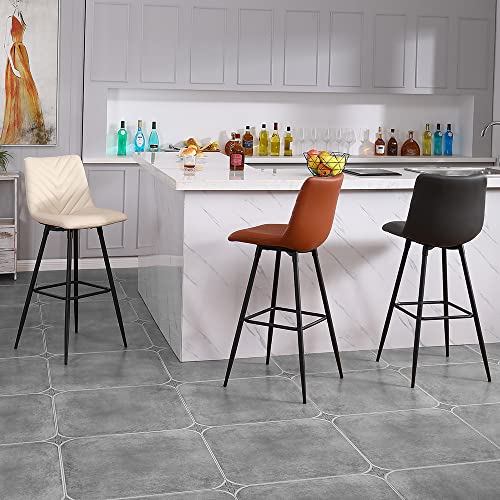 PS Global Venice Barstool Luxurious Faux Leather Upholstery Elegant Barstool For Breakfast Bar, Counter, Kitchen and Home Barstool, Quality Mater