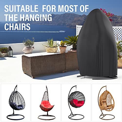 Estefanlo Egg Chair Cover Waterproof Heavy Duty Hanging Egg Chair Covers