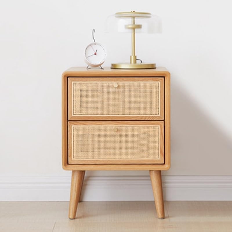 JYDQM Nightstand Rattan Cabinet Bedroom Bedside Storage Cabinet Small Apartment Storage Cabinet
