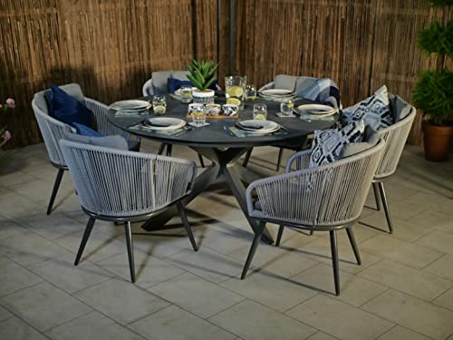 Royalcraft Aspen Dining Set, Grey/Teak