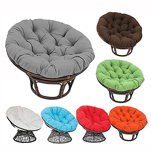 Overstuffed Papasan Chair Cushion,Outdoor Cloth Swing Rattan Chair Cushion,Oversized Round Cushion Thick Comfortable Oversized Papasan Pad(Chair