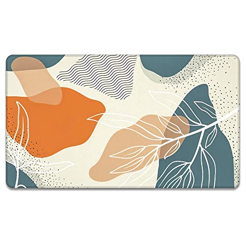 Rnivvi Front Door Mat, 30"x17" Wave Theme Indoor Outdoor Welcome Mat, Heavy Duty Low Profile Anti-Slip Entryway Rug for Home Entrance, Floor, Pat