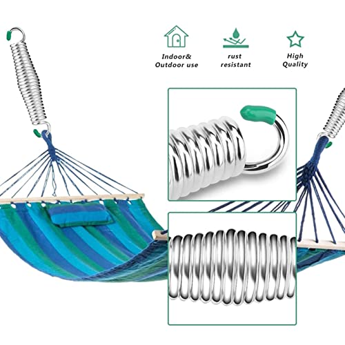 Eidoct 4pcs Premium Porch Swing Springs, 1100Lbs Hammock Chair Spring with Tension Springs with Hooks for Hammock Chairs Yoga Punching Bag Ceilin