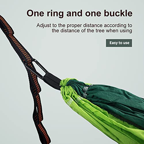 Hammock Straps 2 Pack 2M Outdoor Camping Hammock Tree Accessories Yoga Swing Hanging Belt Heavy Duty Extension Loop Suspension System With 2 Cara