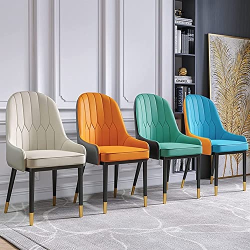 dining chair Office Reception Chairs Business Dining Chairs Set Kitchen Modern Kitchen Dining Chairs Set of 2 Water Proof PU Leather Side Chair w