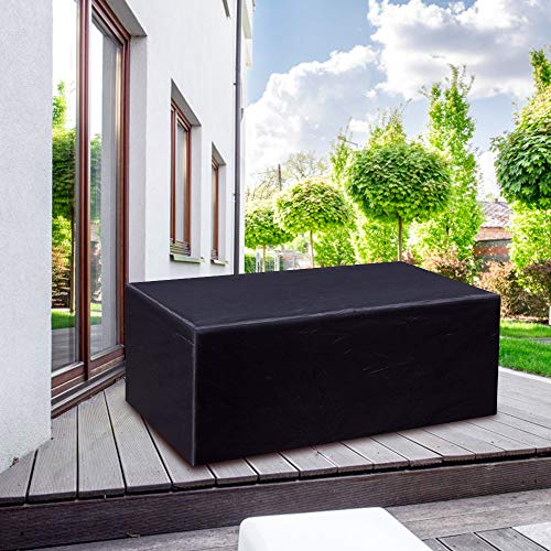 Gurkkst Patio Set Cover Garden Furniture Cover Tear Resistant Waterproof Square Cover for Table Garden Furniture Covers Oxford (200x 160x 70cm)
