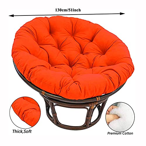 Overstuffed Papasan Chair Cushion,Outdoor Cloth Swing Rattan Chair Cushion,Oversized Round Cushion Thick Comfortable Oversized Papasan Pad(Chair