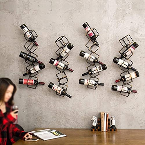 NEOCHY Iron Wine Rack, Wine Rack Wall Home Decoration Shelf Retro Restaurant Bar
