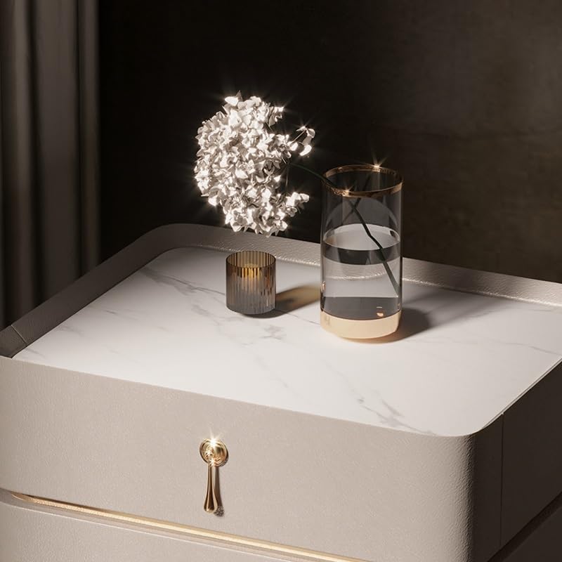 JJZXD Nightstand Italian Bedroom Storage Cabinet Small Unit Nightstand