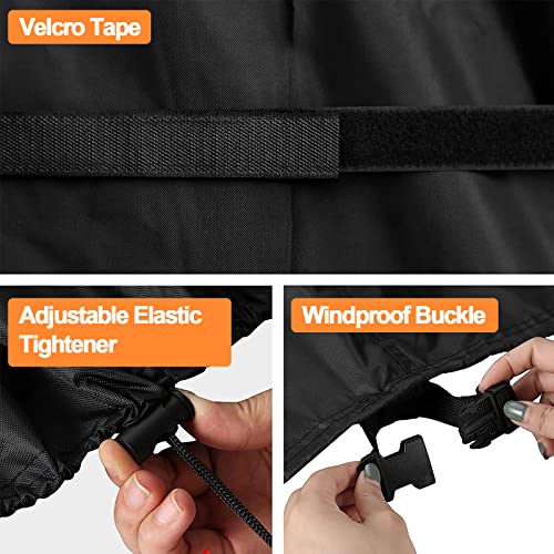 Patio Stacking Chair Cover, 2pcs Outdoor Garden Chair Covers, Heavy Duty 210D Oxford Fabric Patio Chair Cover Waterproof Breathable Windproof Ant