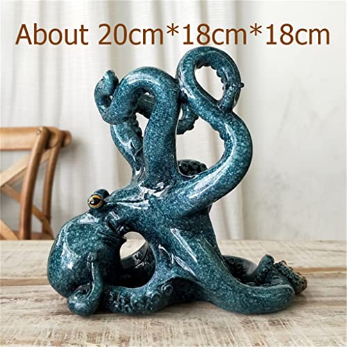 JJZXD Octopus wine rack resin wine bottle rack decoration craft wine set decoration bar supplies