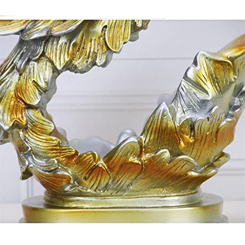 LUKEO Gold blue phoenix wine rack wine bottle handicraft bottle rack champagne rack wine rack ( Color : D , Size