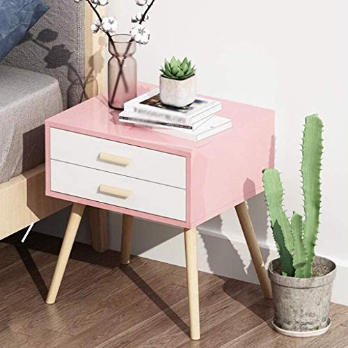 JJZXD Nightstand with 2 Drawers,Bedside Furniture Table Dresser for Home, Office, College Dorm