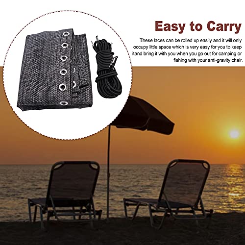 Kisbeibi Zero-Gravity Chair Replacement Fabric,63" x 17" Recliner Mesh Canvas,Lounge Chair Fabric with Ropes,an-ti-Gravity Folding Lounge Repair