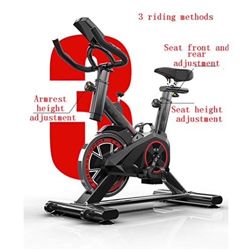 n/a Home Exercise Spinning Bike Fitness Equipment Mute Exercise Bike Indoor Exercise Bicycle Cycling Trainer Sports Equipmen (Color : Black)