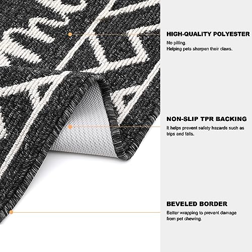 Findosom Front Door Mat, 24" x 35.5" Welcome Door Mat Indoor Entrance, Super Absorbent Dog Door Mats for Home Office Apartment Garage and Garden