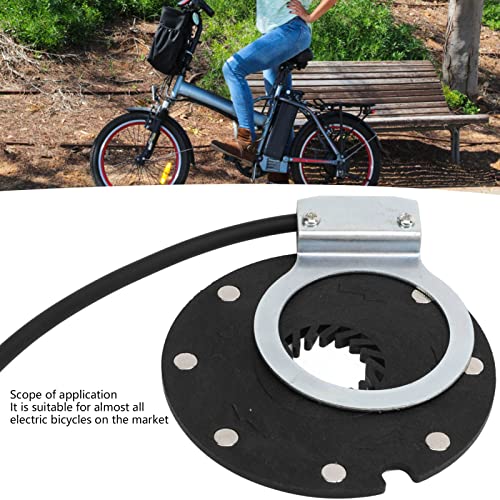 Changor 8 Magnets PAS System Speed Sensor, Dustproof Light Weight Antislip Pattern Provide Riding Power Assistant Sensor for Electric Bike Mounta
