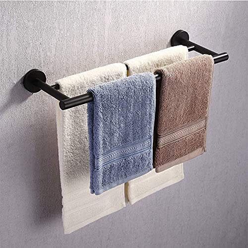 Double Towel Bar for Bathroom Hand Towel Rail Bathroom Kitchen Dish Cloths Hanger Self Adhesive Towel Stainless SUS304 Stainless Steel Towel Hold
