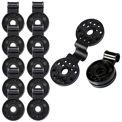 SAVITA 50PCS Shade Cloth Lock Grips, Plastic Shade Cloth Clips Shade Fabric Clips Round Shade Cloth Clips Sunshade Net Fixing Clip for Outdoor Ga