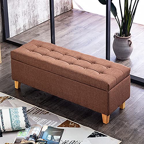 shoe storage bench ottoman Storage Benches Modern Footrest End Of Bed Bench For Living Room Bedroom,Linen Upholstered Sofa storage Ottoman Bench
