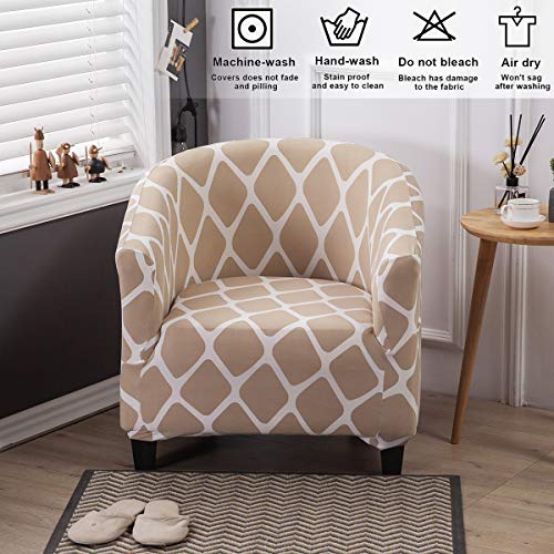 Jianyana Sofa Slipcovers Washable Stretch Sofa Slipcover Tub Chair Cover Armchair Protector Club Chair Cover Furniture Cover with Elastic Stretch