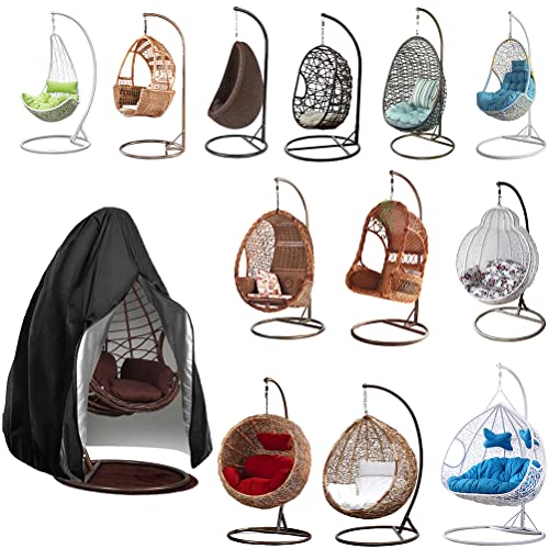 Egg Chair Covers Waterproof Heavy Duty ,420D Oxford Fabric Outdoor Hanging Egg Chair Covers Waterproof Anti-dust,Garden Wicker Swing Chair Cover