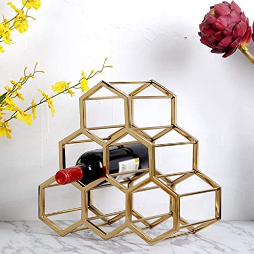 NEOCHY Wine Rack Decoration, European Iron Wine Rack, Nordic Creative Wine Rack, Stainless Steel