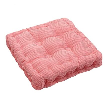 ASDF Garden Furniture Pad, Outdoor/indoor Water Thicken 2 Seater Bench And Patio Furniture Pad Cushion 60x60cm pink-7