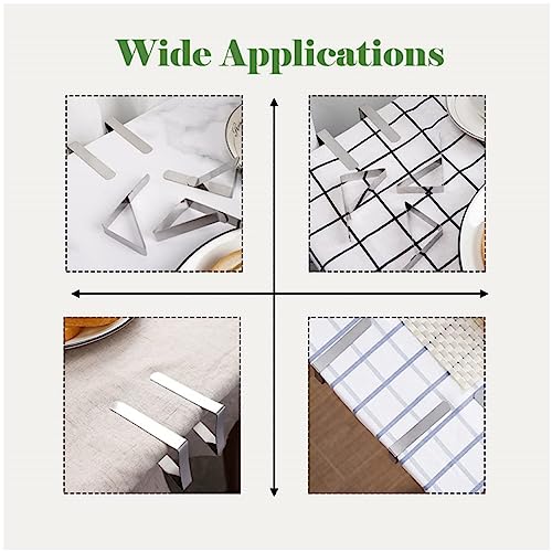 Tablecloth Clips,18Pack Table Cloth Clips Stainless Steel Table Cloth Cover Clamps Table Cloth Clips Adjustable Table Cloth Holders Clips Heavy D