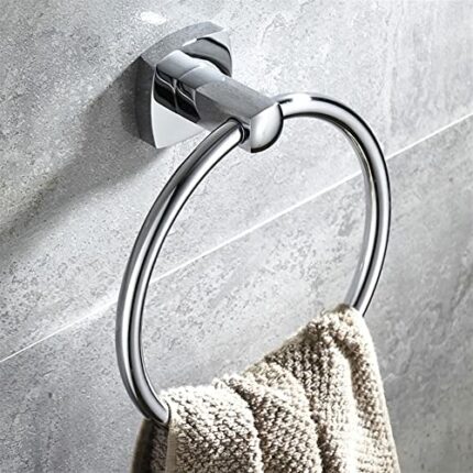 HIGOH Towel Racks, Bath Towel Holder,Bathroom Hand Towel,Towel,All-Copper round Towel Rack,Bathroom Hand Towel Holder,Bathroom Towel Hanger Simpl