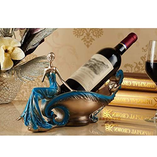 MGWYE Beauty Wine Rack Home Accessories Resin Crafts Decoration Living Room Wine Cabinet Decoration