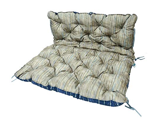 Homecall Seat Cushion for Pallet, 3D print, turn pad, 120x140 cm, blue / brown