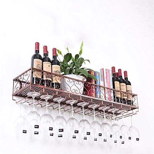 EYLINK Wine Racks,Wall Holder | Hanging Wine Glass Holder Metal | Vintage Wine Bottle Holder | Rustic Wall Mounted Wine Holder Wine Cooler | Wall