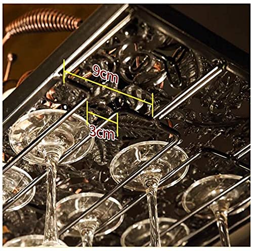 SUCHETA Hanging Wine Rack with Glass Holder and Shelf, Wine Glass Rack, Hanging Home European-Style bar Table Wine Glass Rack, Upside Down Living