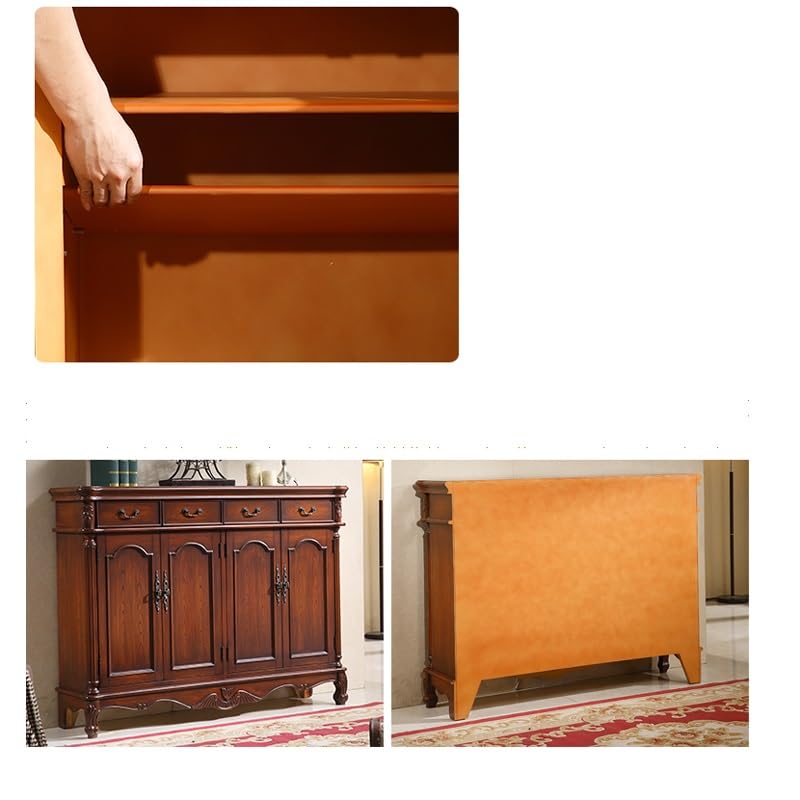 JYDQM Home Shoe Cabinet Solid Wood Locker Cabinet Vintage Storage Cabinet Door-to-door Shoe Cabinet
