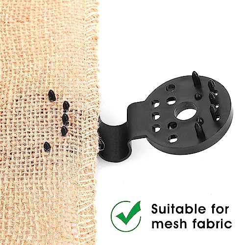 Grevosea 20 Pieces Shade Cloth Plastic Clips Sun Shade Clips Shade Cloth Heavy Duty Lock Grip Round Shade Netting Clips for Outdoor Garden Sun Sh
