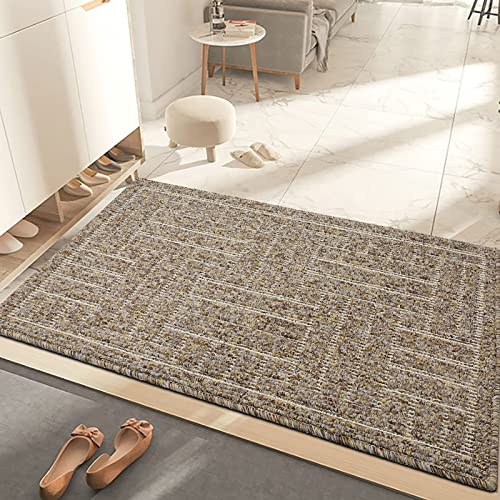 comfoyar Door Mats Heavy Duty Floor Mat, Washable Non-slip Doormats, Super Absorbent Entrance Rug for Indoor & Outdoor, Dirt Trapper Mat for Entr