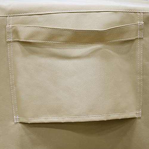 SINGFNH 210D Polyester Oxford Patio Chair Cover, Lounge Deep Seat Cover, Heavy Duty Durable and Waterproof Outdoor Lawn Patio Furniture Covers(Bl