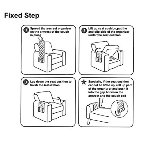 BEISIJIA Sofa Armrest Organiser Hanging Caddy Storage Bag Couch Chair TV Remote Control Holder Armchairs Couch Organiser for Cellphone Book Magaz