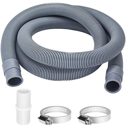 twoonto Drain Hose Extension for Washing Machines, 1M Universal Washing Machine Hose, Drain Hose Dishwasher Extension Set Including Hose Connecto